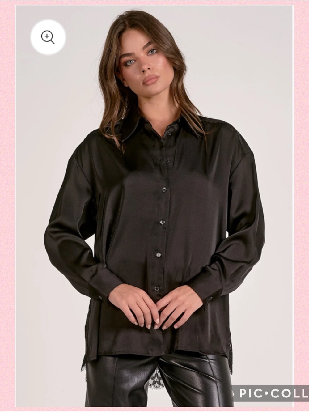 💖Elan Button-Down Lace Back Blouse💖